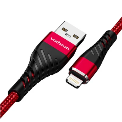 iPhone Ladekabel Datenkabel Nylon Schnell für 7 8 X 11 12 13 14 IOS 8-Pin 1-3m - Bild 1 von 4