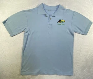 Polo Vintage Tucán Costa Rica Adolescentes XL Azul Claro Destino de Viaje - Imagen 1 de 10