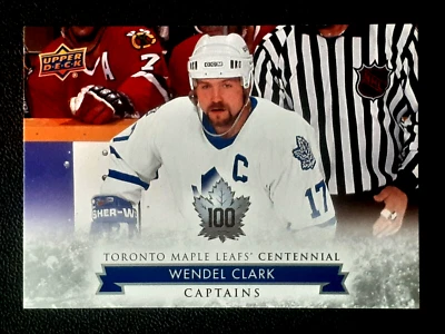 WENDEL CLARK 2017-18 UPPER DECK TORONTO MAPLE LEAFS CENTENNIAL 17-18 #107  68705 - Image 1 of 2