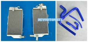Blue Aluminum Radiator + Hose For 2005-2007 Honda CR250 CR250R 2005 2006 2007 - Picture 1 of 12