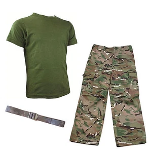 Kids Pack 1 HMTC MTP / MultiCam Match - Army Camo Fancy Dress Outfit + BELT - Picture 1 of 1