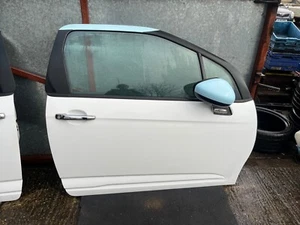 2012 CITROEN DS3 FRONT RIGHT DRIVER SIDE DOOR WITH MIRROR WHITE - Picture 1 of 10