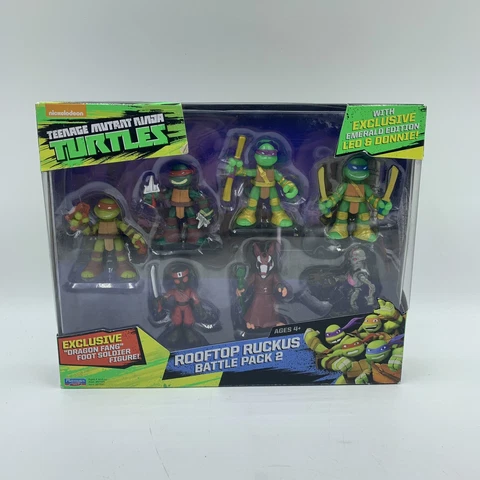 Teenage Mutant Ninja Turtles TMNT Rooftop Ruckus Battle Pack 2 Mini Figures Cover
