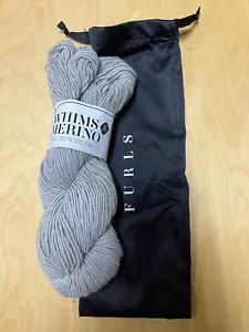 Hilo de ganchillo Whims Merino Z Twist gris - 2 madejas 50/50 mezcla de lana nailon - Imagen 1 de 2