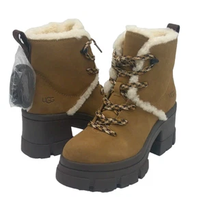 UGG BROOKLYN HIKER WOMEN BOOTS SUEDE CHESTNUT US 7 /UK 5 /EU 38 - Picture 1 of 5