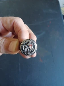 Knights Templar Stainless Steel Ring, Size 11 - Picture 1 of 2