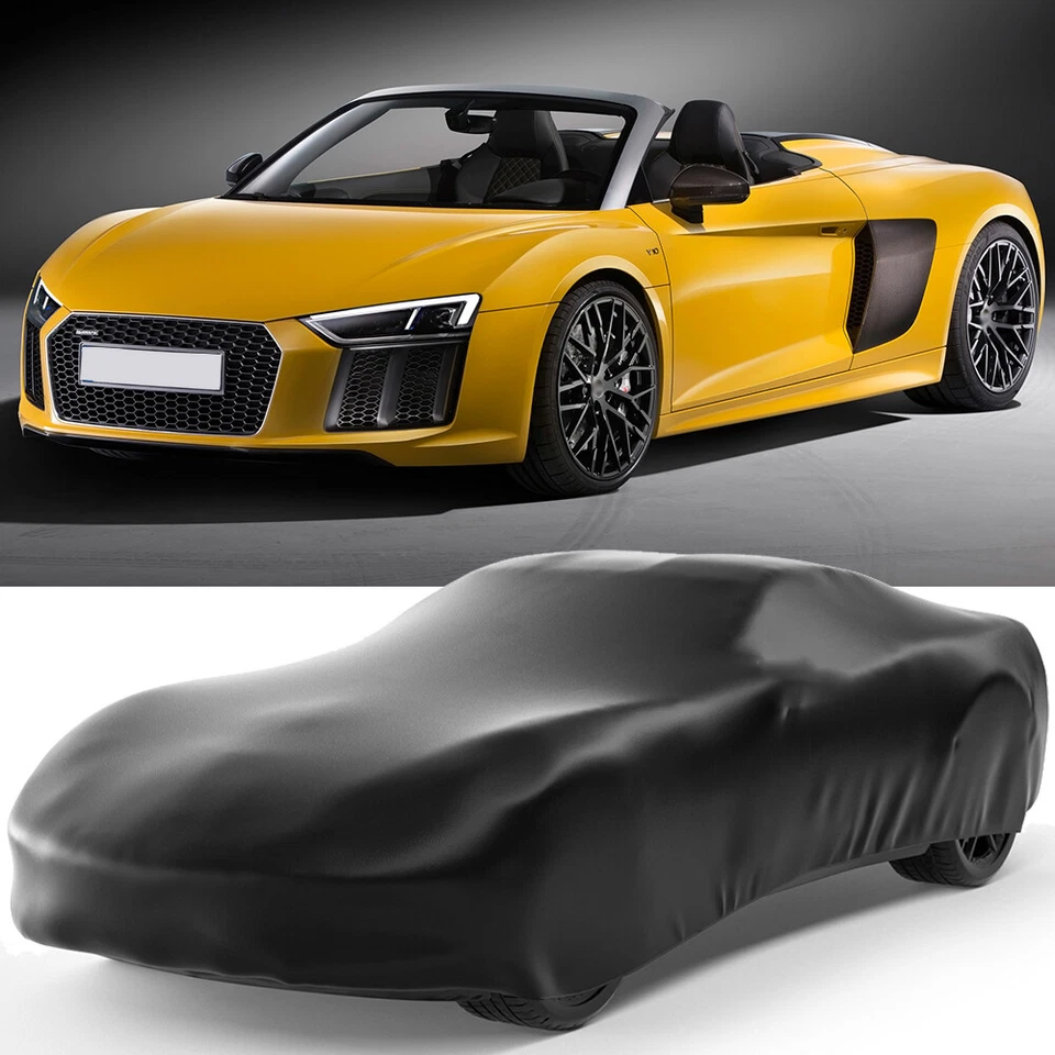 Cubierta de coche elástica satinada a prueba de polvo impermeable para Audi R8 Spyder Foto 1 de 4
