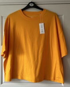 Lovely Ladies Size 20 GEORGE Orange Cotton T-Shirt BNWT