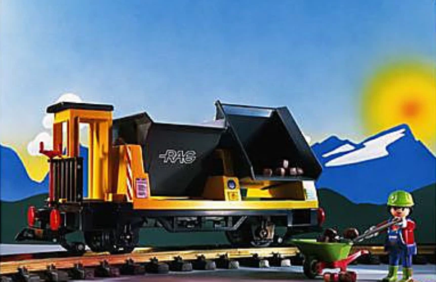 Playmobil -- Pièce de rechange -- wagon benne basculante  - 4116 - - Photo 1/1