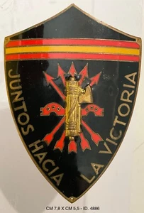 MVSN JUNTOS HACIA LA VICTORIA SCUDETTO BRACCIO UFFICIALI GUERRA DI SPAGNA OMS - Picture 1 of 3