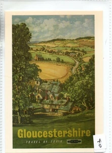 POSTKARTE - REPRODUKTION EISENBAHNPLAKAT - (40) Gloucestershire - Bild 1 von 1