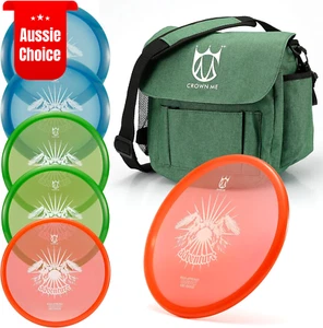 Beginner Disc Golf Set Lightweight Discs Green Bag Ultimate Starter Kit - Picture 1 of 12
