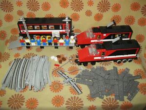 Vintage 1985 LEGO TRAINS SET N°7745 HIGH-SPEED CITY EXPRESS TRAIN 100% COMPLET