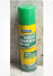 XtraCare Foot Powder Spray Smoothes Cools & Comforts W/ Corn Starch 3 Oz 85 Gm - Picture 1 of 5