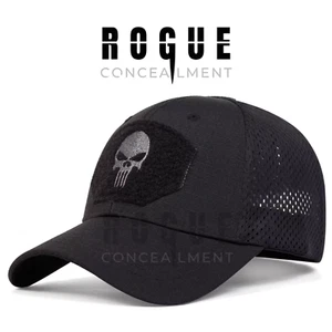 The Rogue Operators Hat -Mesh Baseball Cap Army Airsoft Paintball Camo Skull UK - Picture 1 of 3
