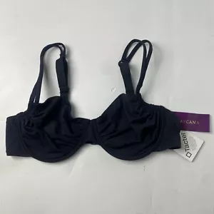 NEW Lascana Women's Black Unlined Swim Beach Bikini Top Underwire Size 38C - Picture 1 of 14