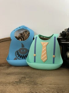 Make My Day Baby Bibs Shark and Tie - Picture 1 of 1