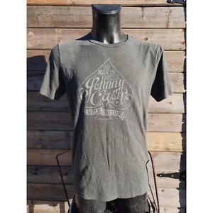 Lucky Brand Mens Tshirt Johnny Cash The Man in Black I Walk the Line Movie - Picture 1 of 9