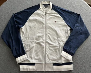 Ralph Lauren Polo Boys Varsity Style Zip Up Jacket Sweatshirt XL 18-20 Cotton - Picture 1 of 17