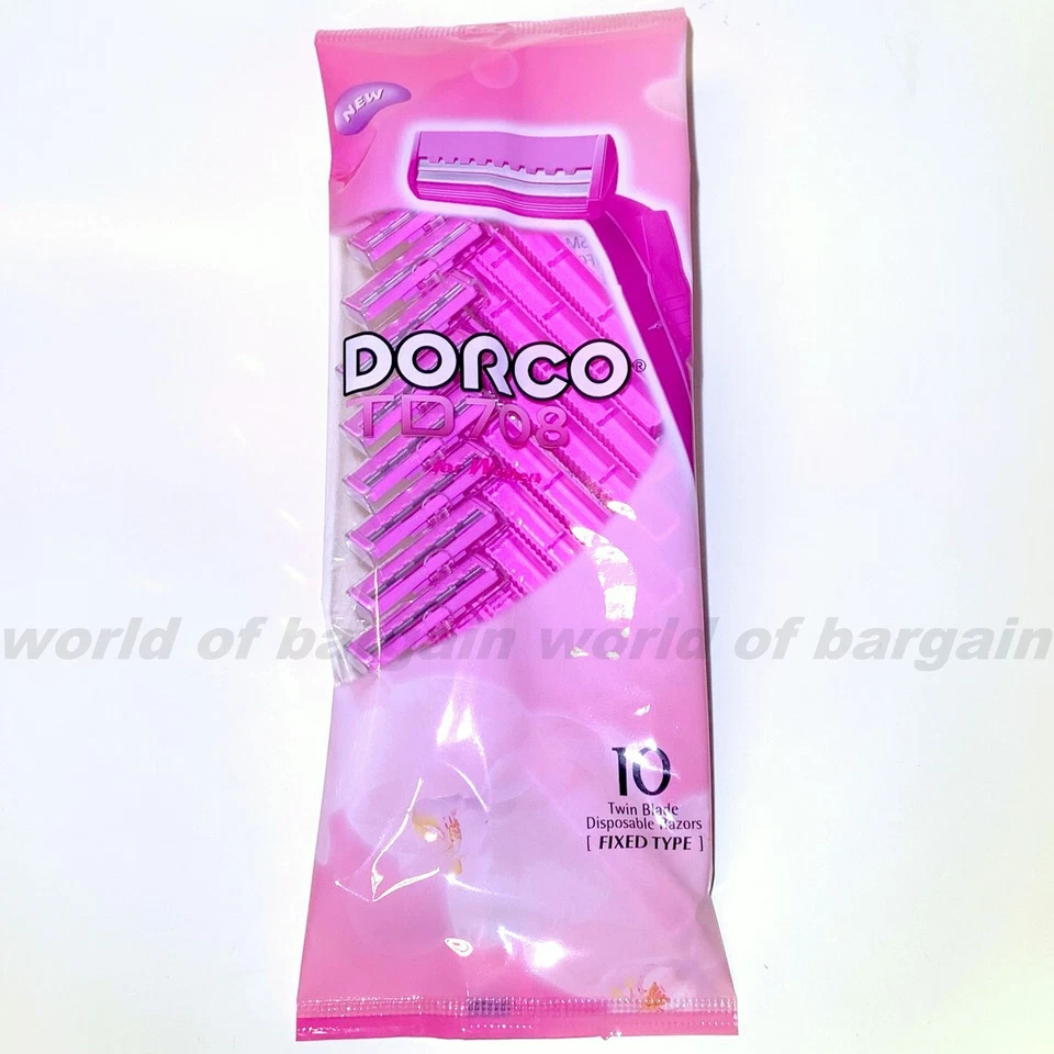 10 maquinillas de afeitar desechables DORCO de doble hoja patas axilas cuerpo pelo hoja afilada para mujer Foto 1 de 2