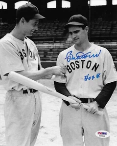 Bobby Doerr Boston Red Sox Signed 8x10 Photo Autographed PSA/DNA w Ted Williams - Picture 1 of 2