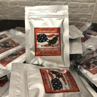 50g Artemia Cysts American Eagle High Quality Brine Shrimp Eggs Betta Fish Food - Image 1 of 4