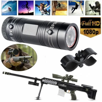 Professional Camera HD 1080P Bike Sports Action Cam Mount For Rifle Hunting Gun - Image 1 of 4