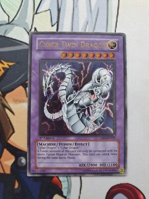 Cyber Twin Dragon CRV-EN035 Ultimate Rare 1st Edition LP/MP Condition - Image 1 of 4