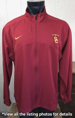 NCAA USC Trojans Team Cremallera Completa Dri-FIT Poliéster NIKE Chaqueta de Pista Talla L Foto 1 de 4