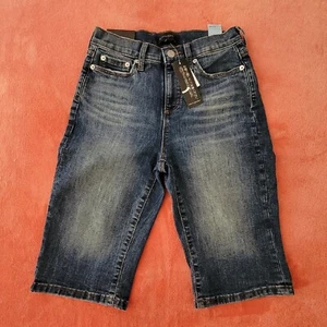 Banana Republic Bermuda Shorts Womens Size 24/00 Blue Denim Mid Rise 24" Waist - Picture 1 of 10