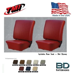 1965 - 1967 VW Volkswagen Bug Beetle Slip On Seat Upholstery, Any Color Full Set - Picture 1 of 24