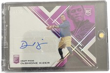 2017 Panini Elite Draft Picks Draft Picks Status Purple Die-Cut Autograph 04/50