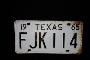 Texas Nummernschild 1965 - Bild 1 von 2