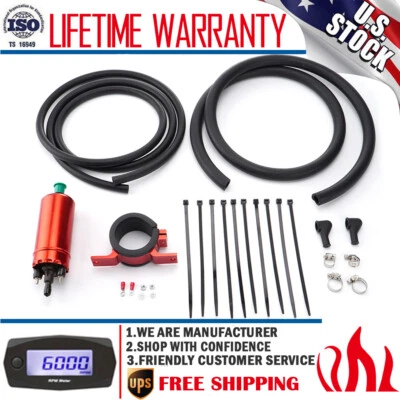 Bomba de combustible universal de alta presión en línea y kit de instalación 0580464070 Foto 1 de 4