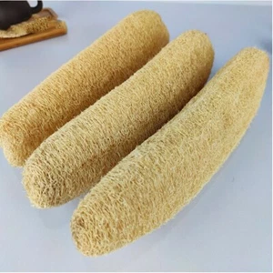 3 × 12 Zoll Loofah Schwamm kompostierbar Luffa Peeling Schwamm Küche Geschirrtuch - Bild 1 von 6