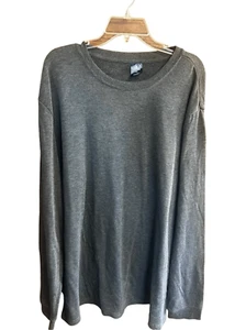 Stafford Men’s Long Sleeve Gray Knit sleepwear Tee Sz XXL NWT - Picture 1 of 7