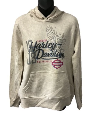 Harley Davidson Women's Classic Eagle Hooded Pullover Sweatshirt 3002761 - Image 1 of 3