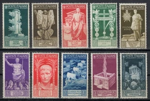 ITALIA REGNO 1937 Bimillenario di Augusto 10v MH* - Picture 1 of 1