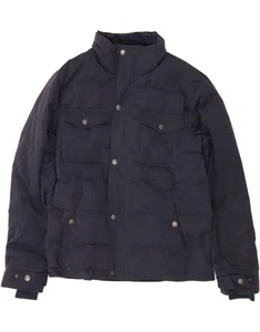 CREW CLOTHING Mens Padded Jacket UK 40 Large Navy Blue Cotton BW04 - Picture 1 of 3