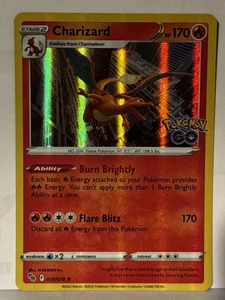 Charizard Holo 010/078 Pokemon GO NM Pokemon spedizione veloce - Foto 1 di 2