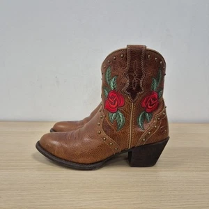 Ariat Gracie Rose Brown Leather Western Cowgirl Festival Rodeo Boots Uk 4 US 6.5 - Picture 1 of 12