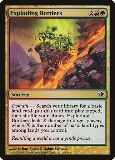 Exploding Borders NM/M Conflux Multicolor Sorcery Mtg Magic English Regular  - Image 1 of 1