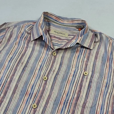 Camisa Tommy Bahama Abotonada Rayas Suroeste Multicolor Para Hombre Grande Foto 1 de 4