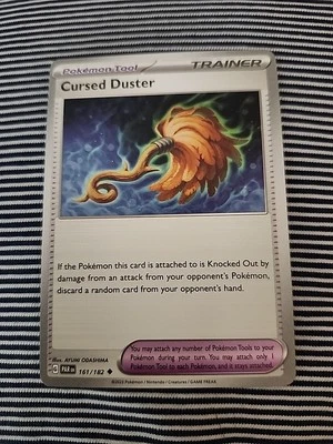 Pokemon TCG Cursed Duster 161/182 Sv04: Paradox Rift Regular - Image 1 of 2