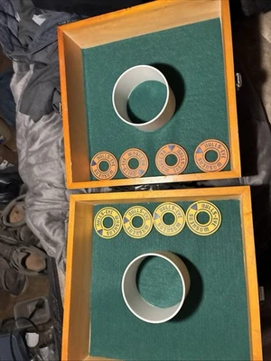 Arandelas Ojo de Buey Juego Estuche de Madera 8 Arandelas Exterior Anillo Lanzamiento Incluye 7 Bolsas Foto 1 de 4