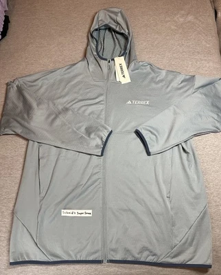 Chaqueta Adidas TERREX Xperior Light polar con capucha cremallera completa para hombre talla XXL cálida para el clima Foto 1 de 4