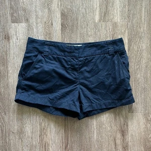 Pantaloncini J.Crew Chino 3" City Fit blu navy taglia 6 preppy casual 100% cotone - Foto 1 di 5