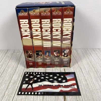 Vintage Rocky 1-5 VHS Box Set Commemorative 20th Anniversary Gift Set ✅ - Image 1 of 4