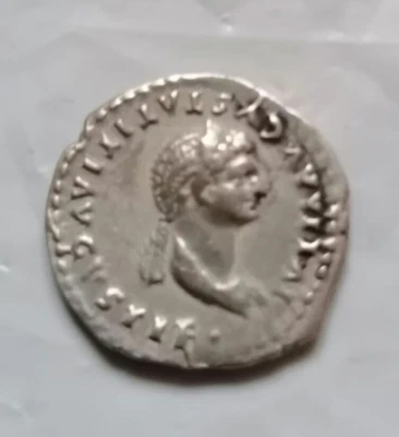 Juulia Titi (Hija de Tito) AR Denario, Roma AD 80/81 Foto 1 de 2