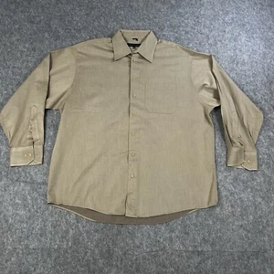 Kenneth Cole Herren Button Down Hemd Gr. 17 34/35 Beige Langarm - Bild 1 von 6